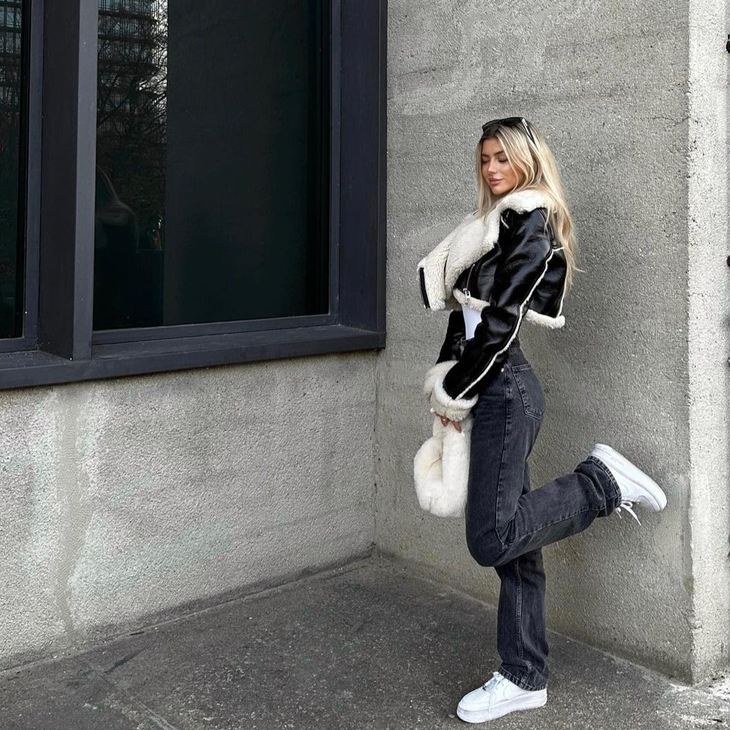 Jaqueta de Couro Feminina