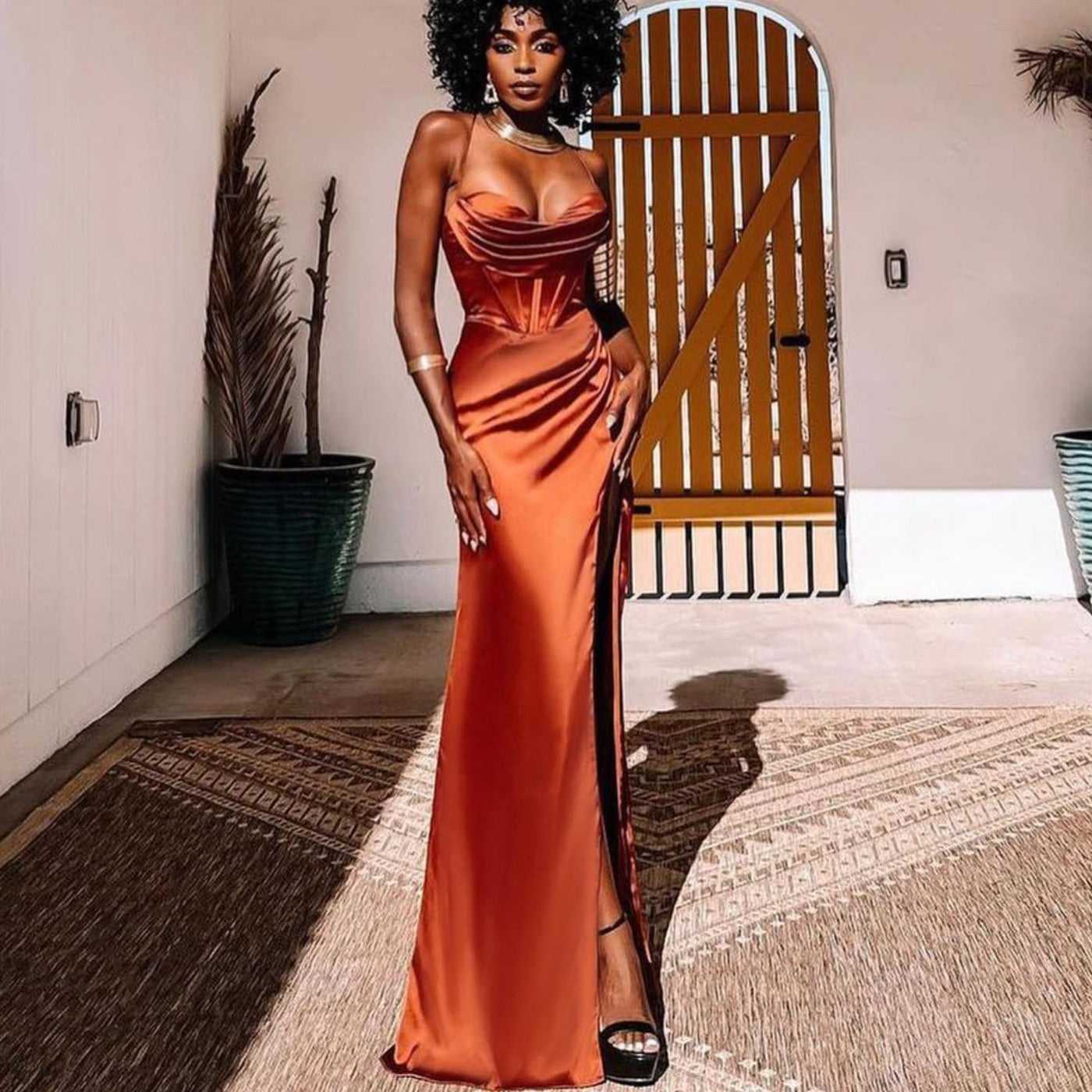 vestido longo élise