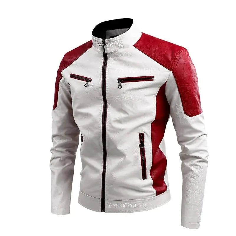 Jaqueta Masculina Motoqueiro Slim Impermeável ST