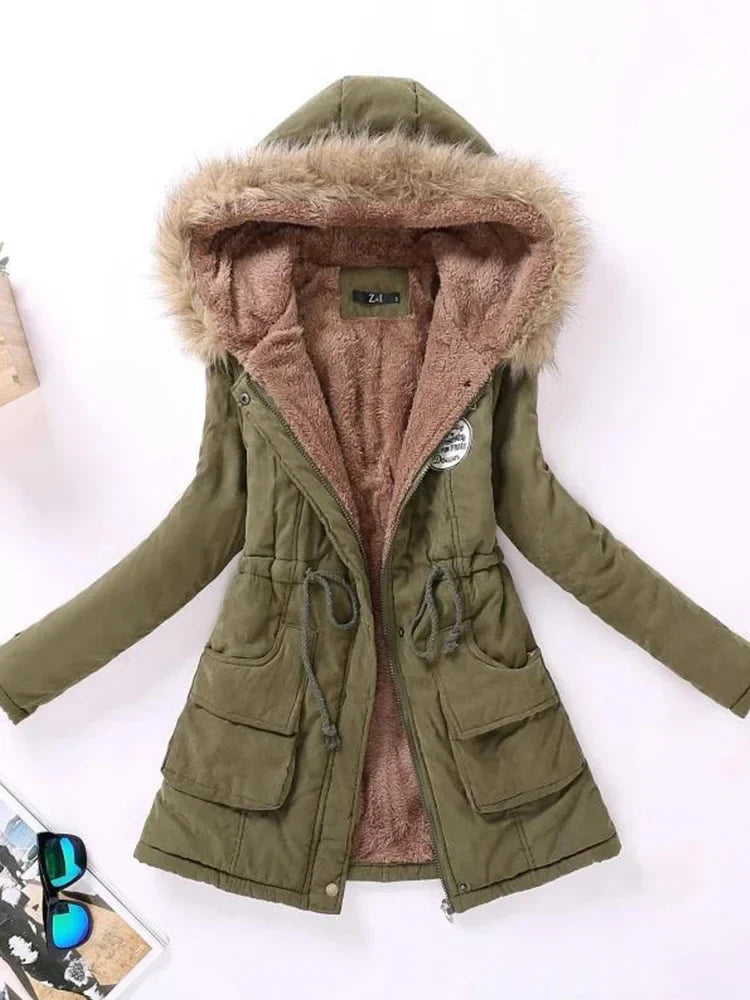 Jaqueta Parka Feminina Acolchoada com Saphira