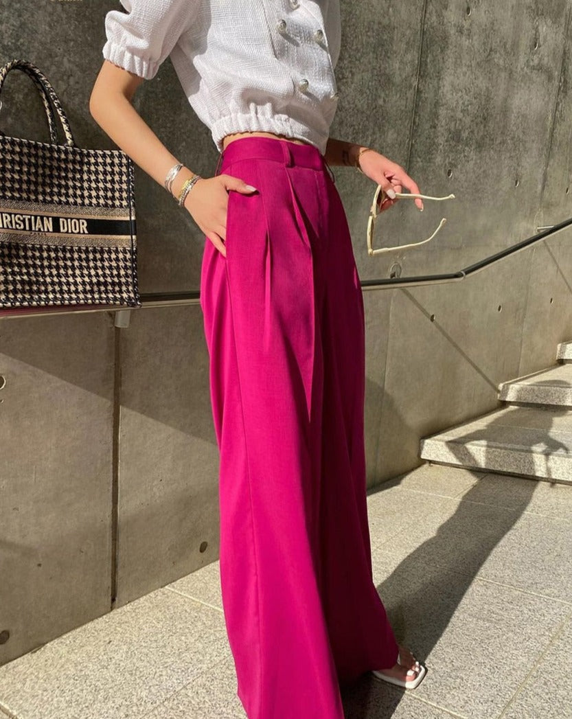 Calça Alfaiataria Rosa