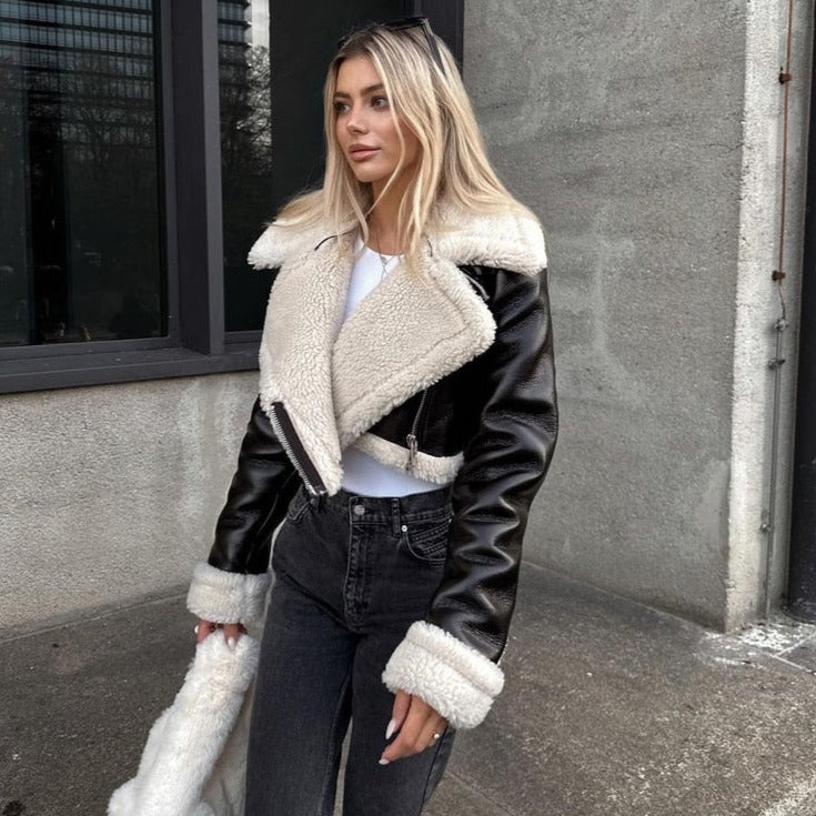 Jaqueta de Couro Feminina