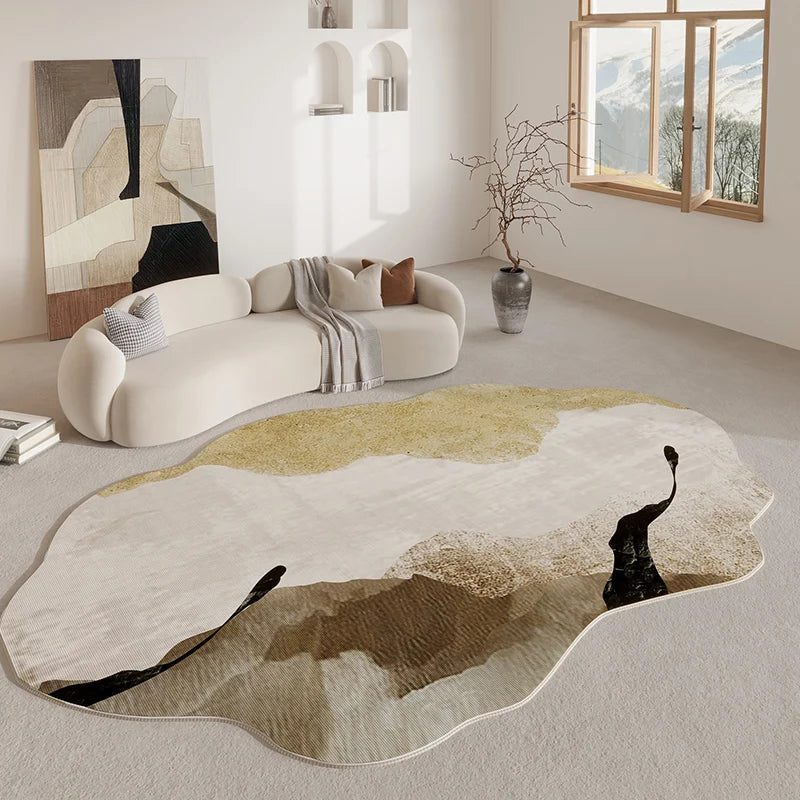 Tapete Irregular Macio Espessado Retrô Morada  Versalla