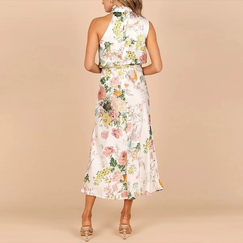 Vestido Midi de Cetim Martina