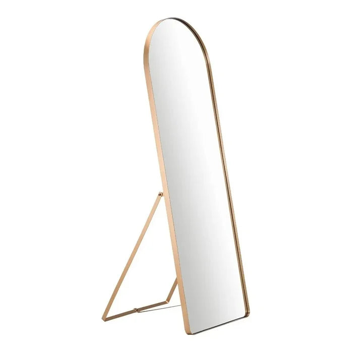 Espelho Pinterest Grande com Suporte e Moldura Dourada - Loja Versalla