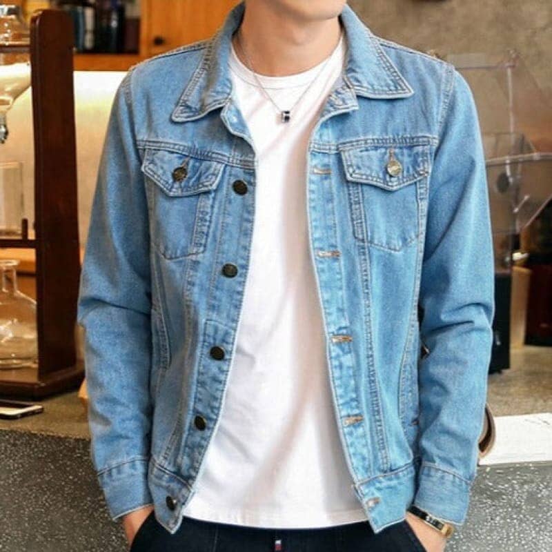 Jaqueta Masculina Jeans Elegant Slim - Loja Versalla