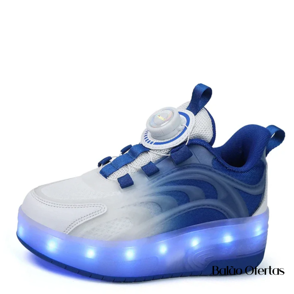 Tênis Infantil Pumello com Rodinhas e Luzes LED - Loja Versalla