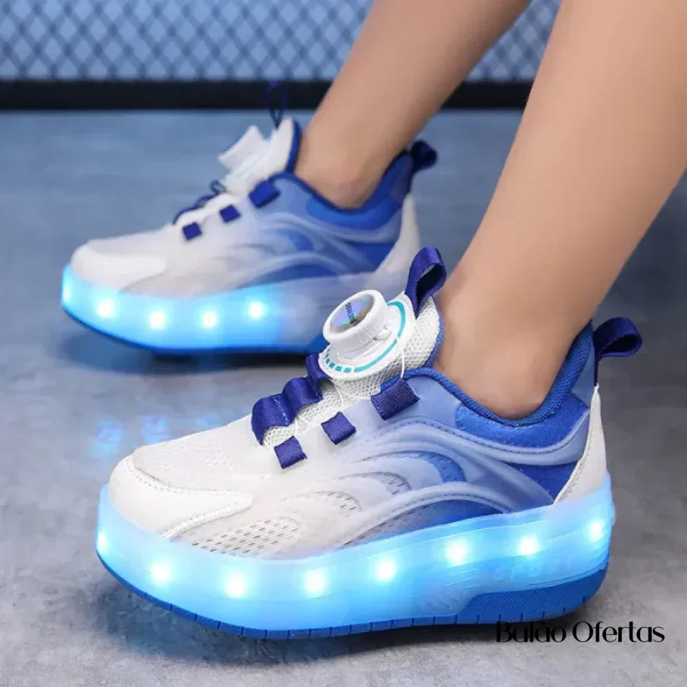 Tênis Infantil Pumello com Rodinhas e Luzes LED - Loja Versalla