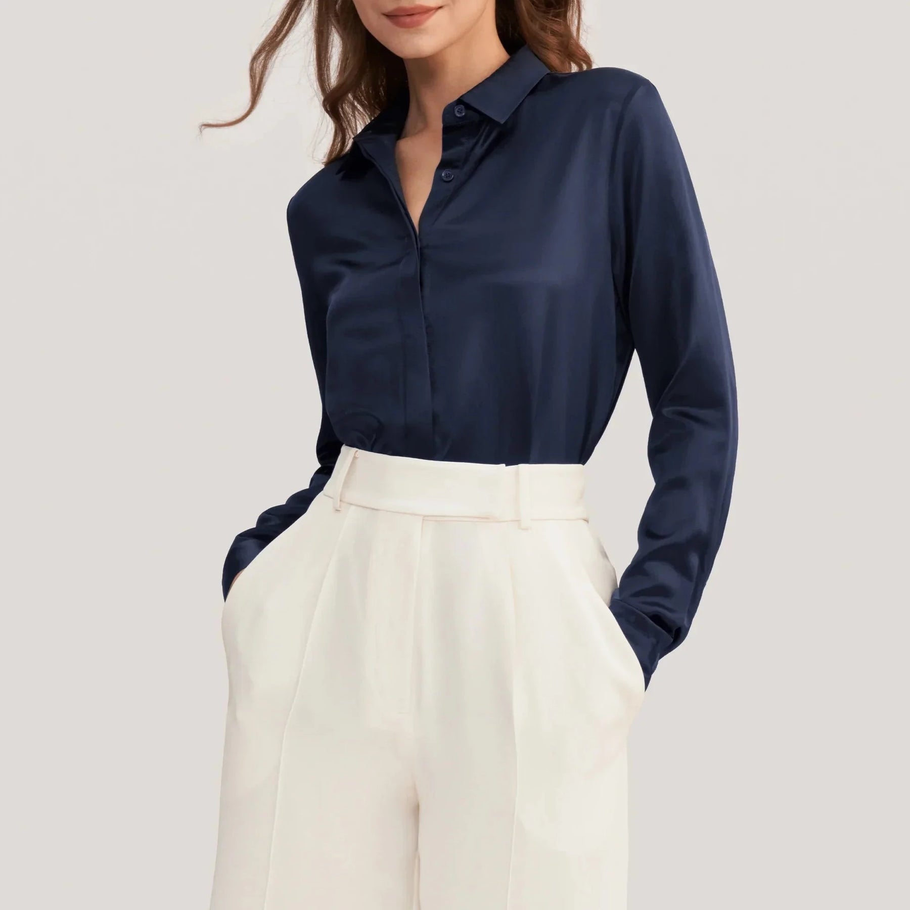 Camisa de Cetim Bela