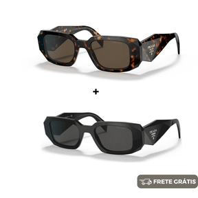 NOVEMBRO BLACK - 2 Óculos Unissex - Gucci | Prada - COMPRE 1 LEVE 2