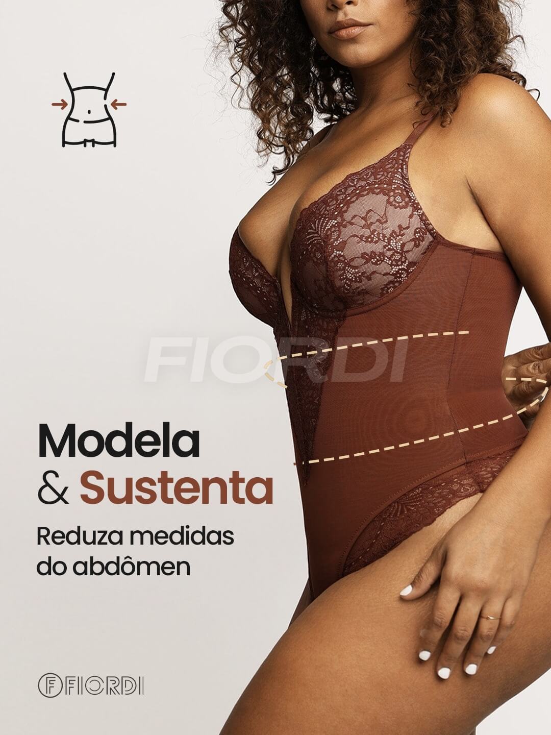 Body Modelador Renda - Elegance™