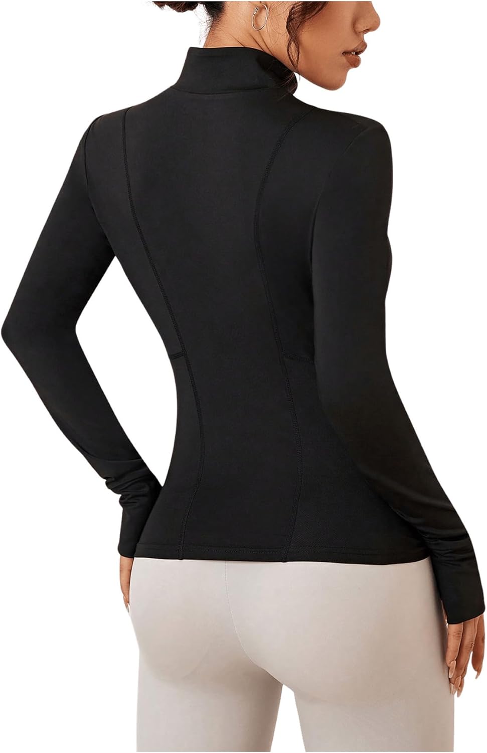 Jaqueta Feminina Atlética Esportiva Manga Comprida com Zíper – (Promoção de Inverno 2025)