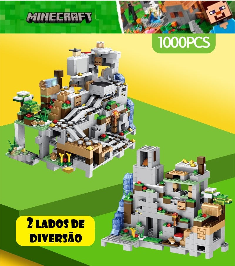 Caverna da Montanha Minecraft (1.000 Peças) - Lojas Versalla