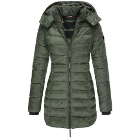 Casaco Feminino de Inverno com Capuz e Zíper - Acolhedor, Elegante e Leve - (Promoção de Inverno 2026)