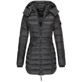Casaco Feminino de Inverno com Capuz e Zíper - Acolhedor, Elegante e Leve - (Promoção de Inverno 2026)