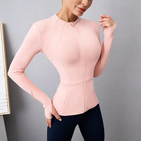 Jaqueta Feminina Esportiva Fitness de Manga Longa – (Promoção de Inverno 2025)