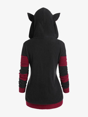 Casaco Feminino Para Inverno Capuz com Orelhinhas - (Promoção de Inverno 2026)