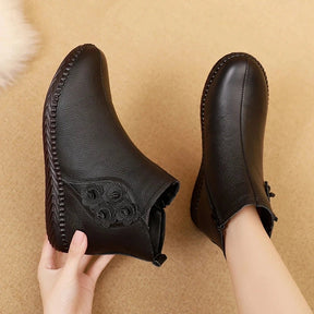 Bota de Couro Casual Cano Baixo - Beks