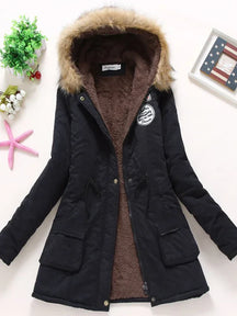Jaqueta Parka Feminina Acolchoada com Saphira