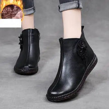 Bota de Couro Casual Cano Baixo - Beks