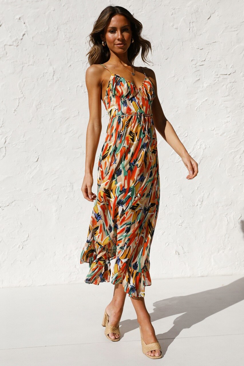 vestido midi taina