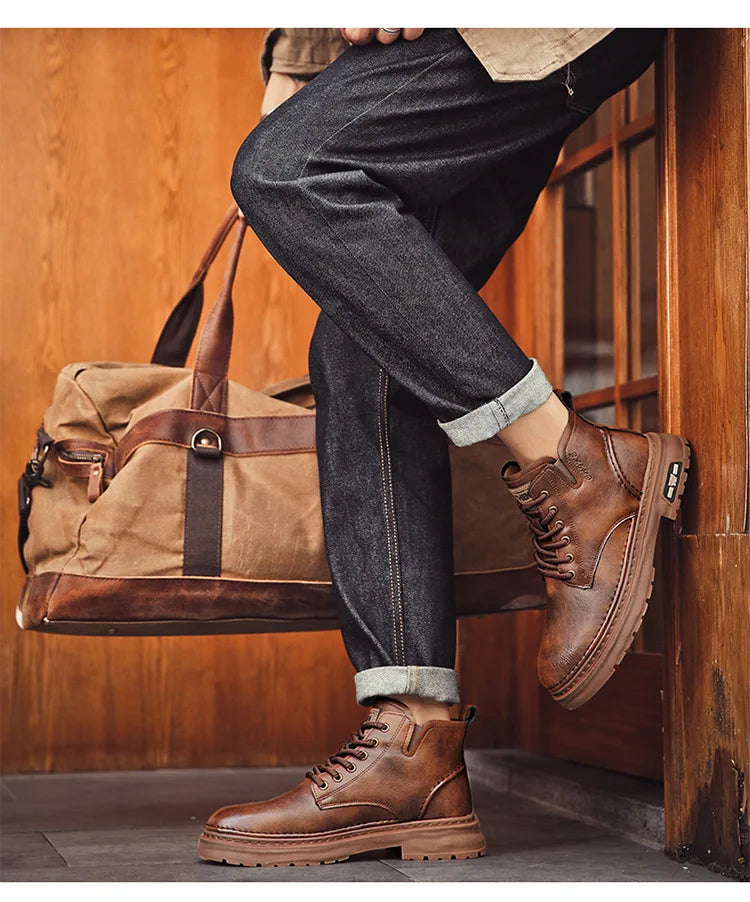 Bota Ironman Masculina de Couro