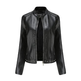 Jaqueta Feminina Estilo Punk Rock com Gola Alta - (Promoção de Inverno 2026)