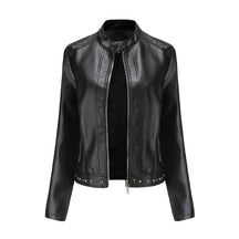 Jaqueta Feminina Estilo Punk Rock com Gola Alta - (Promoção de Inverno 2026)