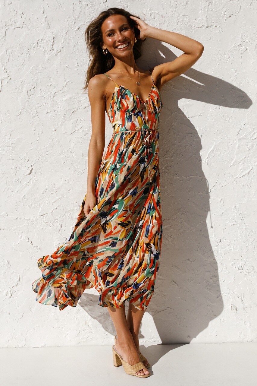 vestido midi taina
