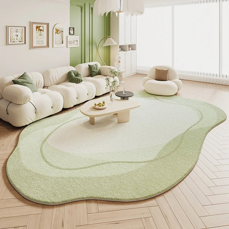 Tapete Sala De Estar Creme Irregular - Lojas Versalla