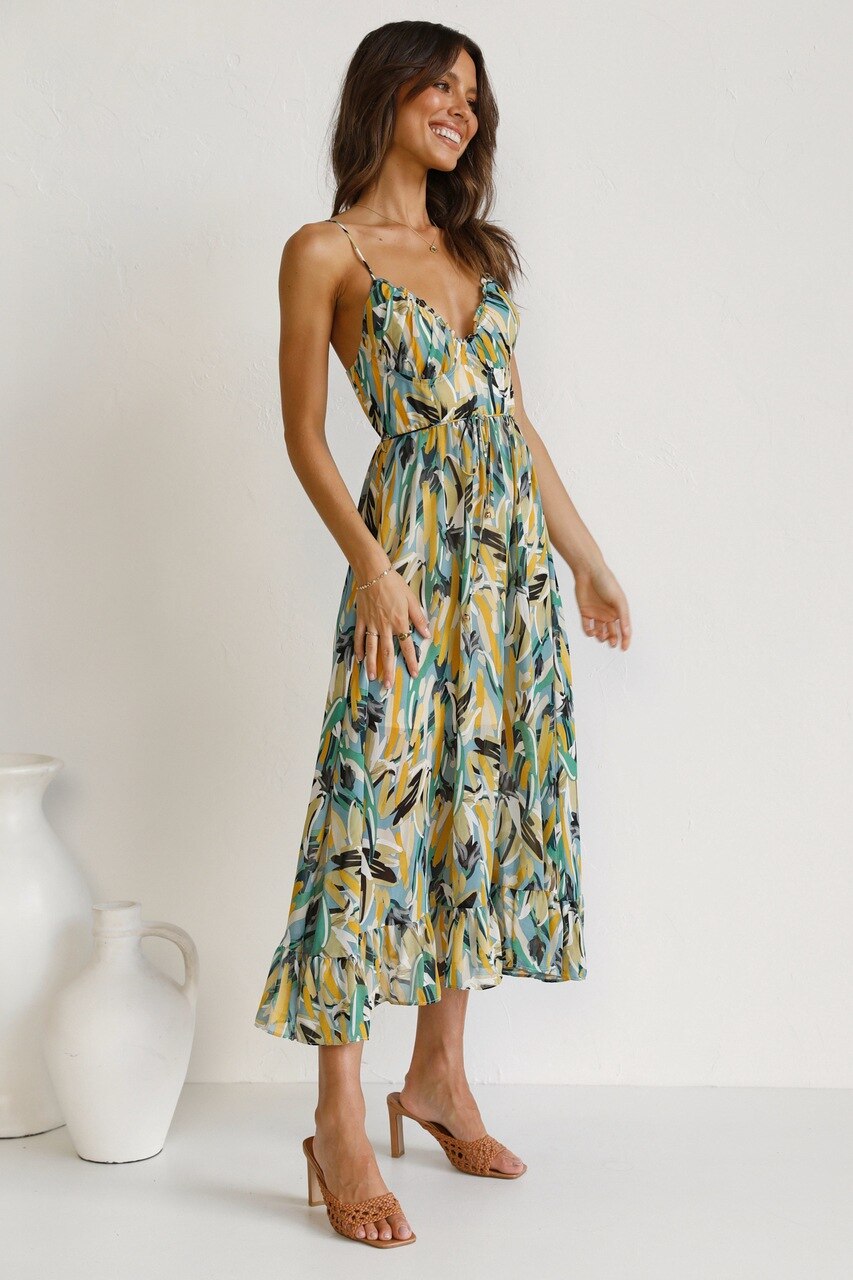 vestido midi taina