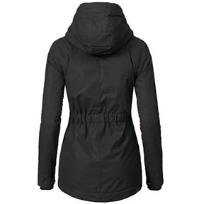 Jaqueta Parka Feminina Forrada com Lã para Inverno Glacier