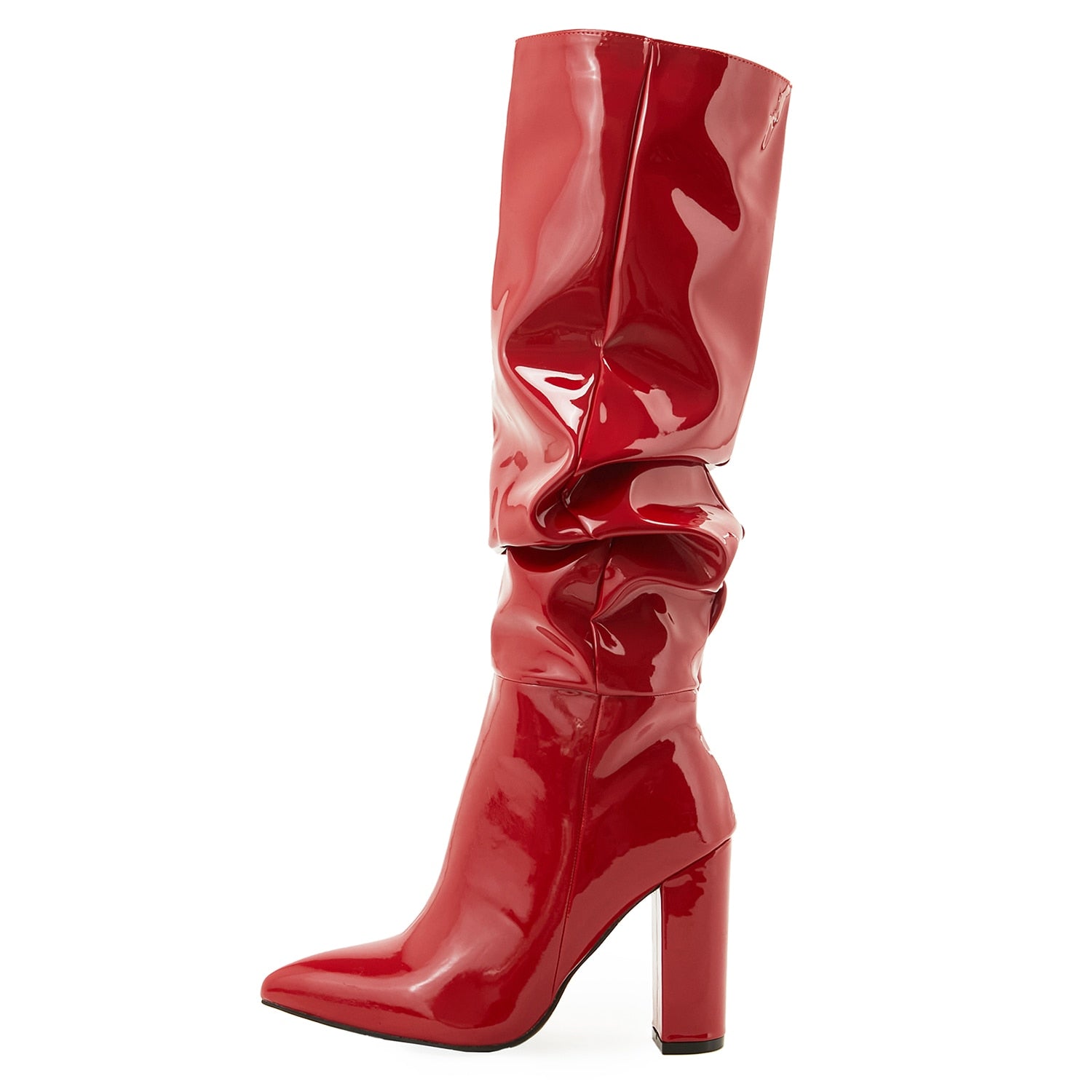 bota feminina vermelha