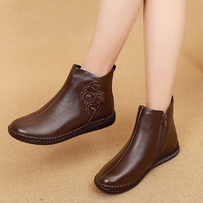 Bota de Couro Casual Cano Baixo - Beks
