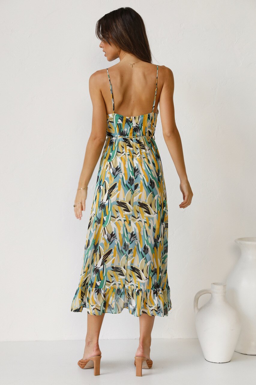vestido midi taina