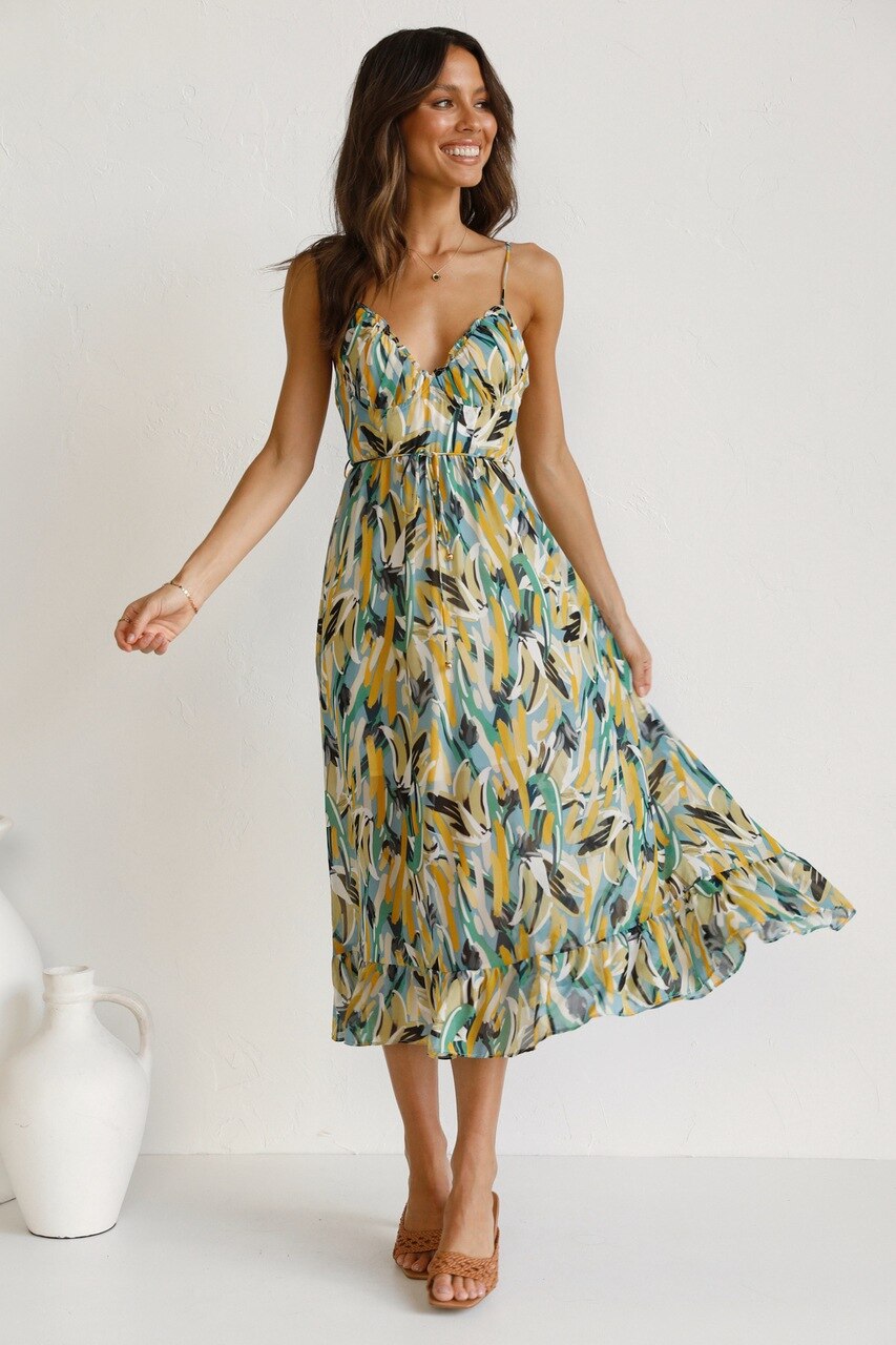 vestido midi taina