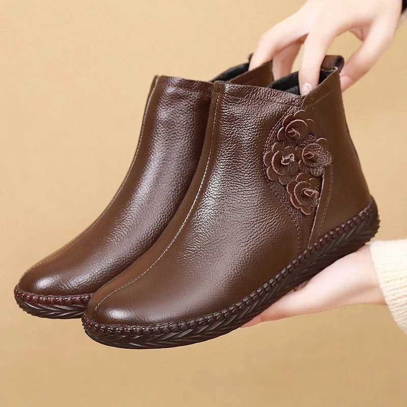 Bota de Couro Casual Cano Baixo - Beks