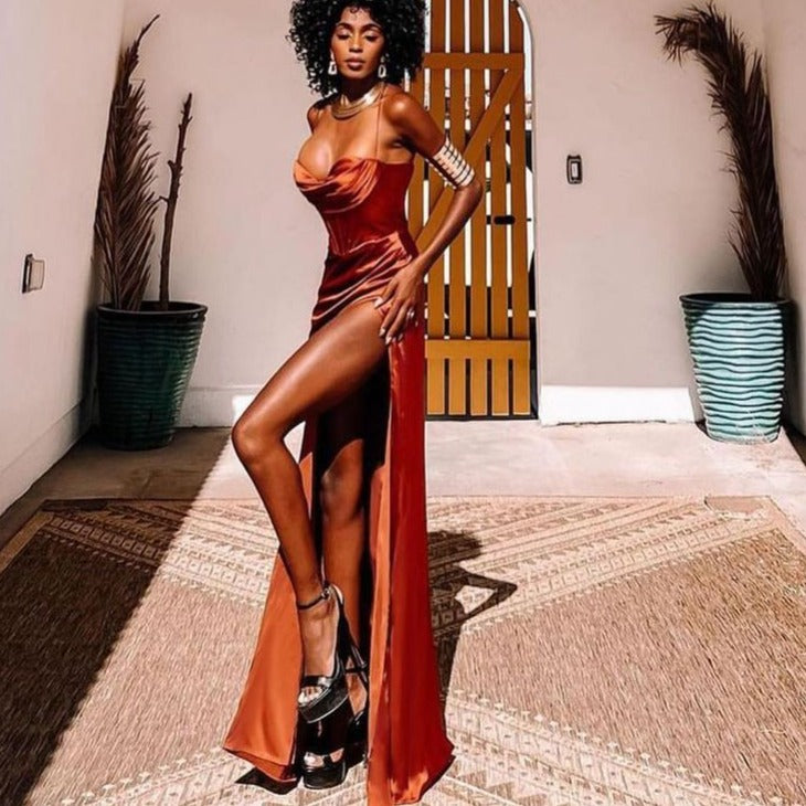 vestido longo élise