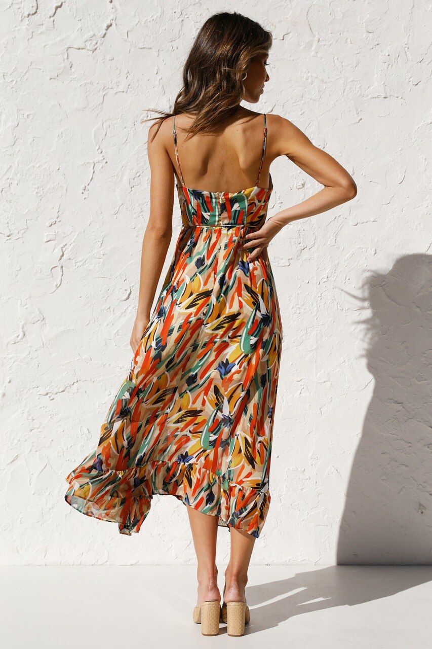vestido midi taina
