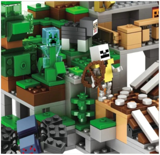 Caverna da Montanha Minecraft (1.000 Peças) - Lojas Versalla