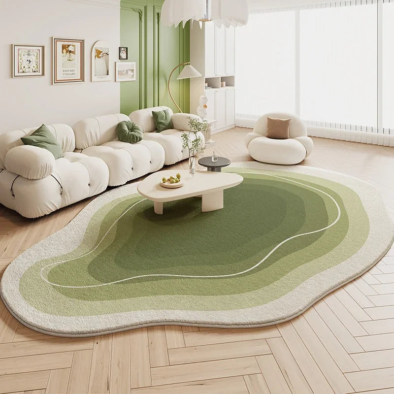 Tapete Sala De Estar Creme Irregular - Lojas Versalla