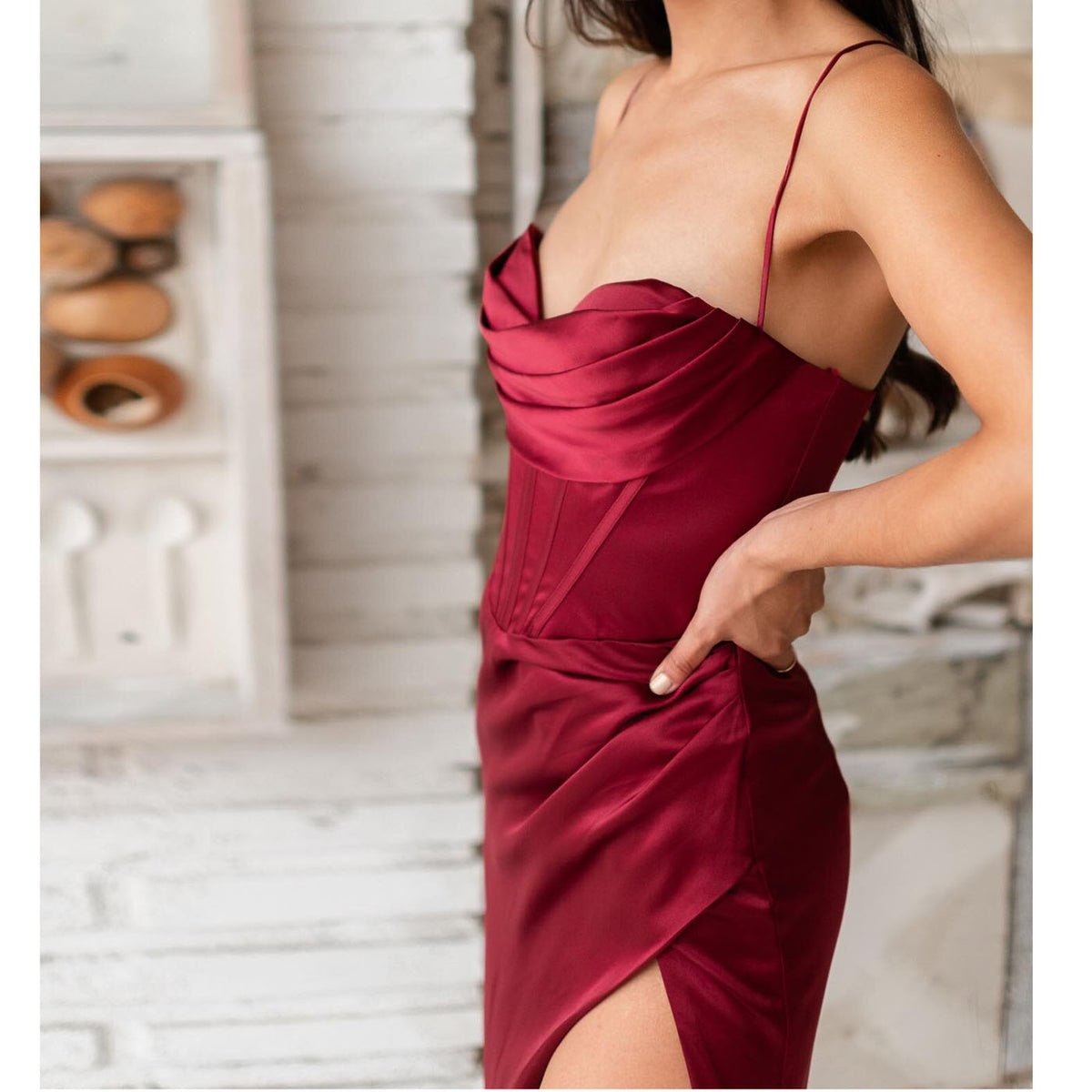 vestido longo élise