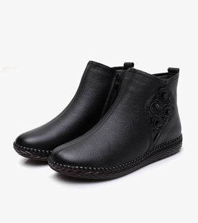 Bota de Couro Casual Cano Baixo - Beks