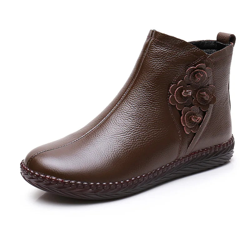 Bota de Couro Casual Cano Baixo - Beks