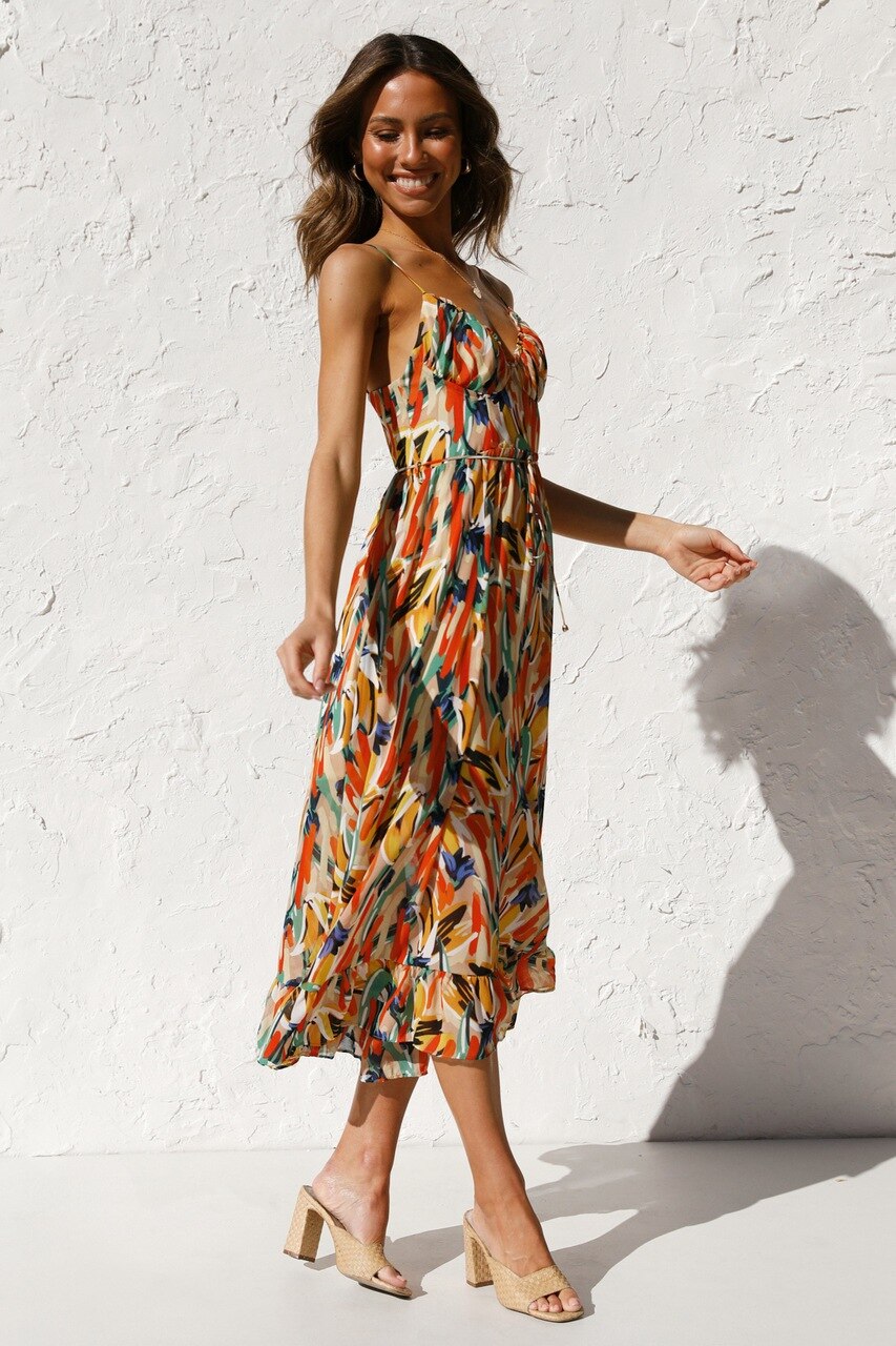 vestido midi taina