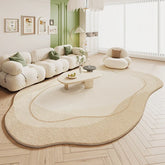 Tapete Sala De Estar Creme Irregular - Lojas Versalla