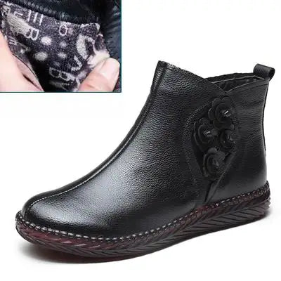 Bota de Couro Casual Cano Baixo - Beks