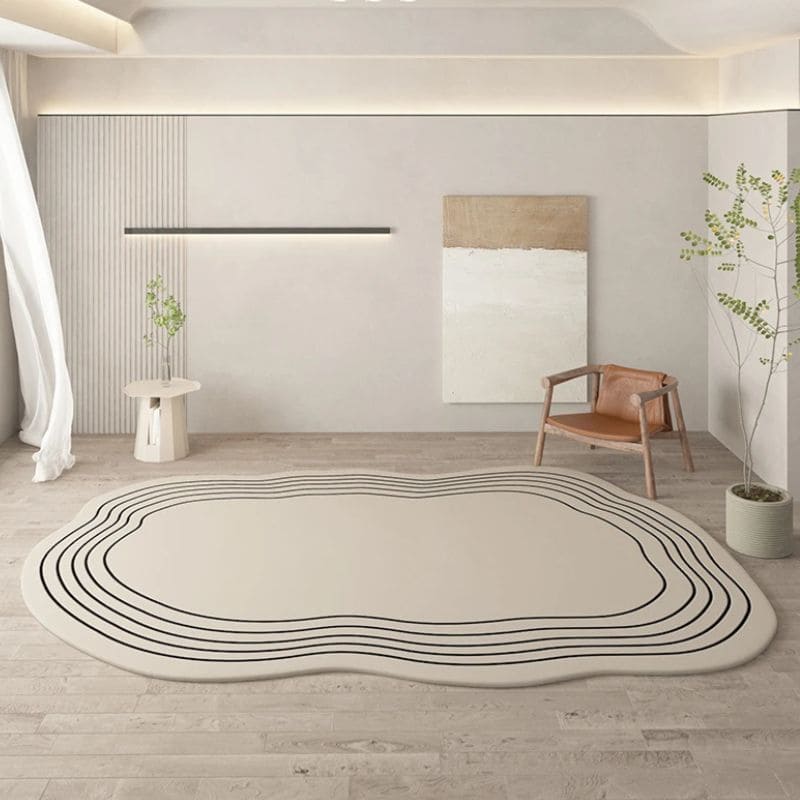 Tapete Para Sala Morada Chique Minimalista - Lojas Versalla