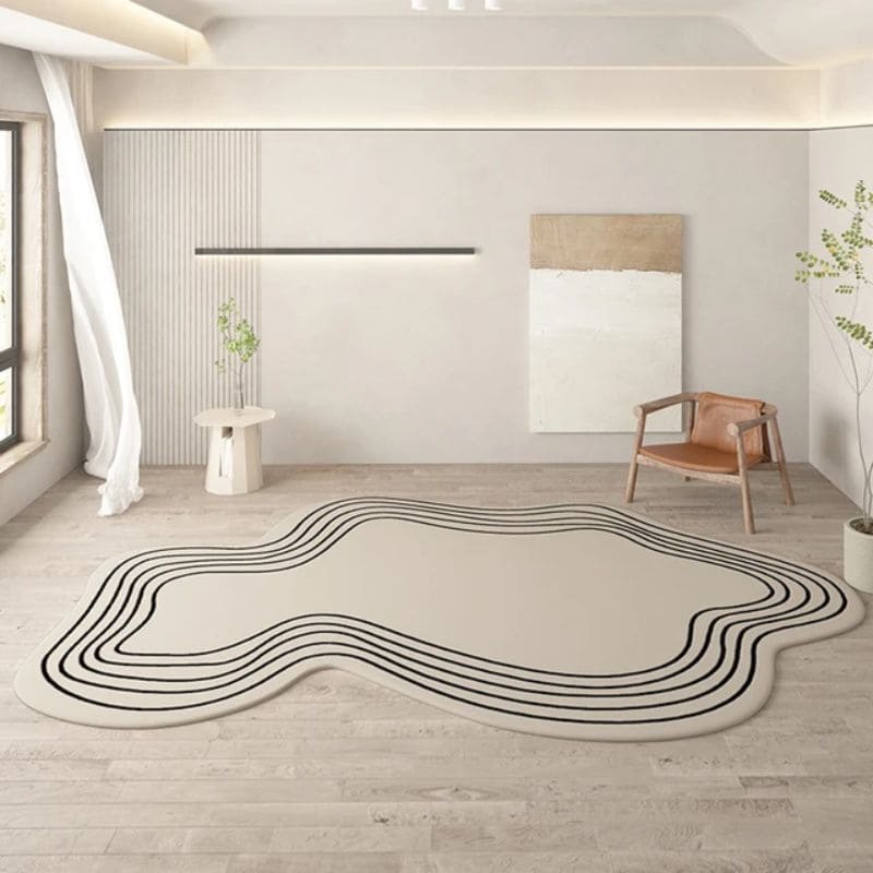 Tapete Para Sala Morada Chique Minimalista - Lojas Versalla