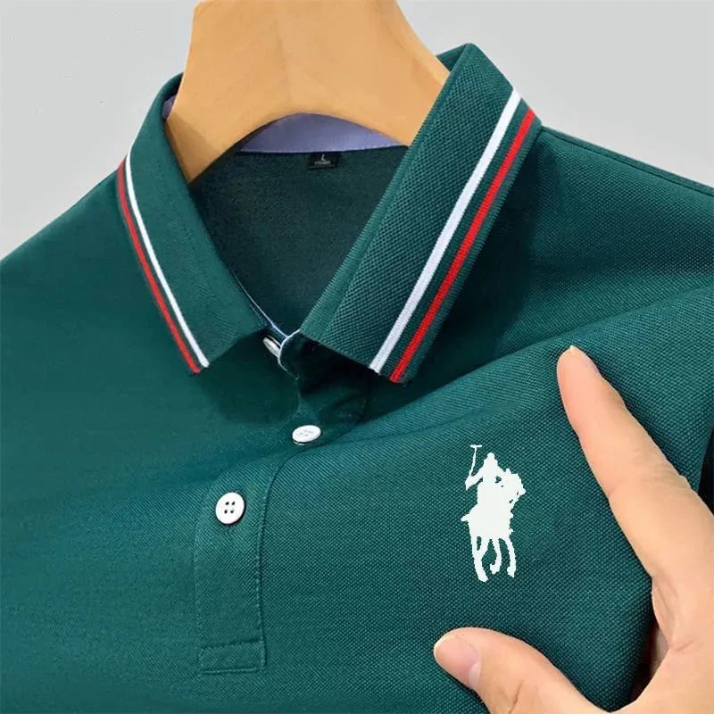 Camisa Masculina Polo Casual Simples Manga Curta - Lojas Trazida Home